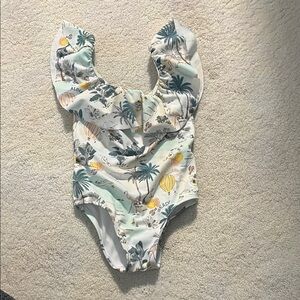 Janie and Jack Tropical Print Kids Swim One Piece